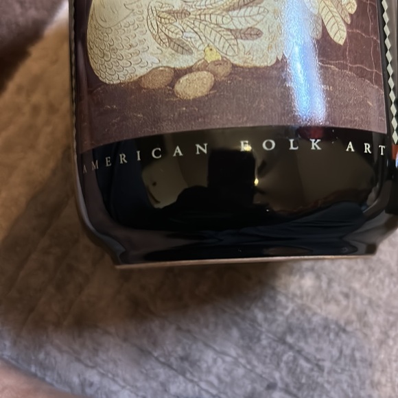 Warren Kimble Folk Art Storage Container with Lid. - Picture 7 of 10